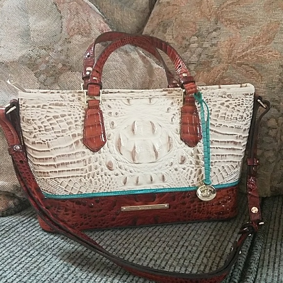 Brahmin Handbags - Brahmin Mini Asher Vanilla Macaw